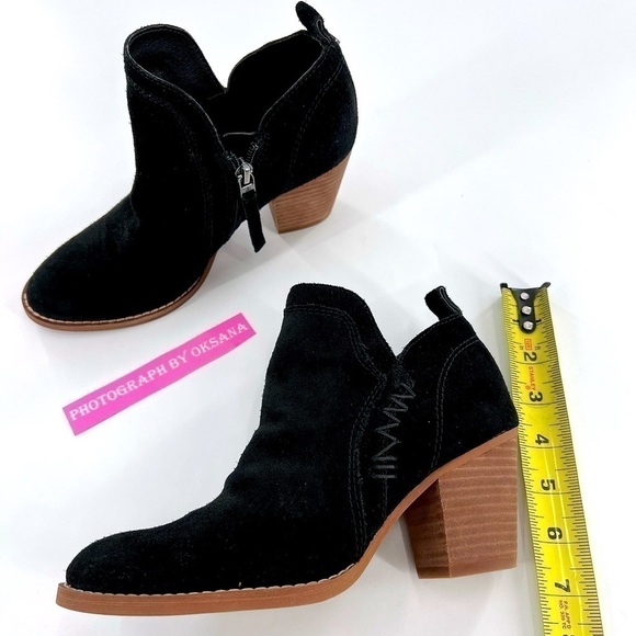 Sam Edelman Shoes Sam Edelman Mathia Black Suede Bootie size 6 - Picture 10 of 13